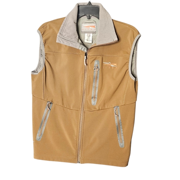 Sitka Jetstream Lite Vest Camel Hunting Outerwear Full Zip - Picture 1 of 12